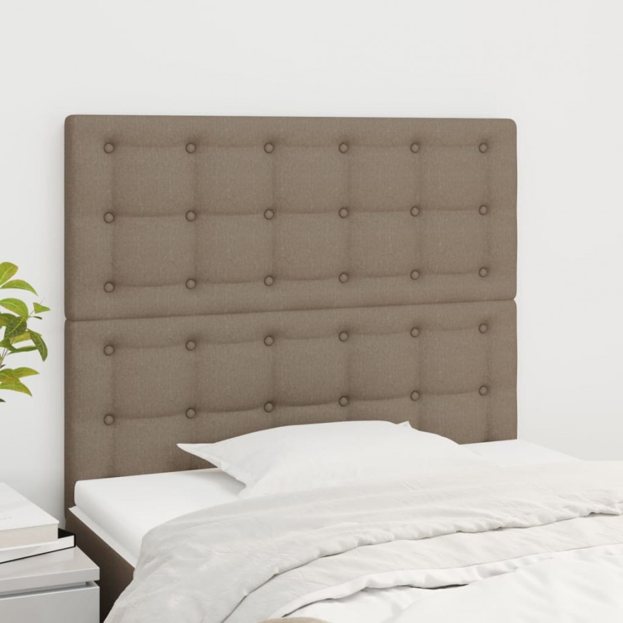 Têtes de lit 2 pcs Taupe 90x5x78/88...