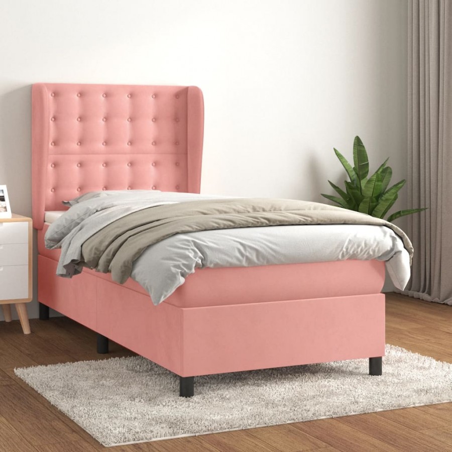 Cadre de lit avec matelas Rose 90x200...