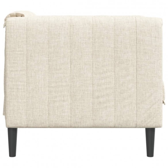 Fauteuil crème tissu