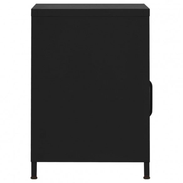 Table de chevet Noir 35x35x51 cm Acier