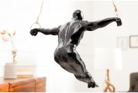 Statue athlète en polyrésine coloris noir