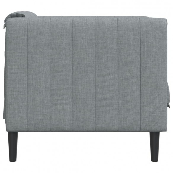 Fauteuil gris clair tissu