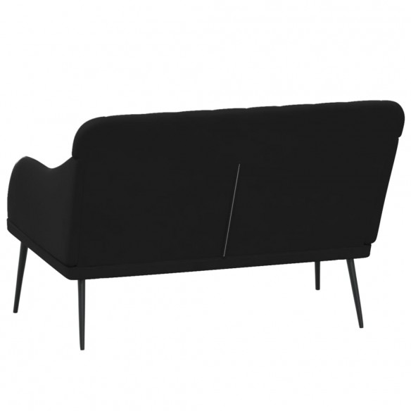 Banc Noir 110x76x80 cm Velours