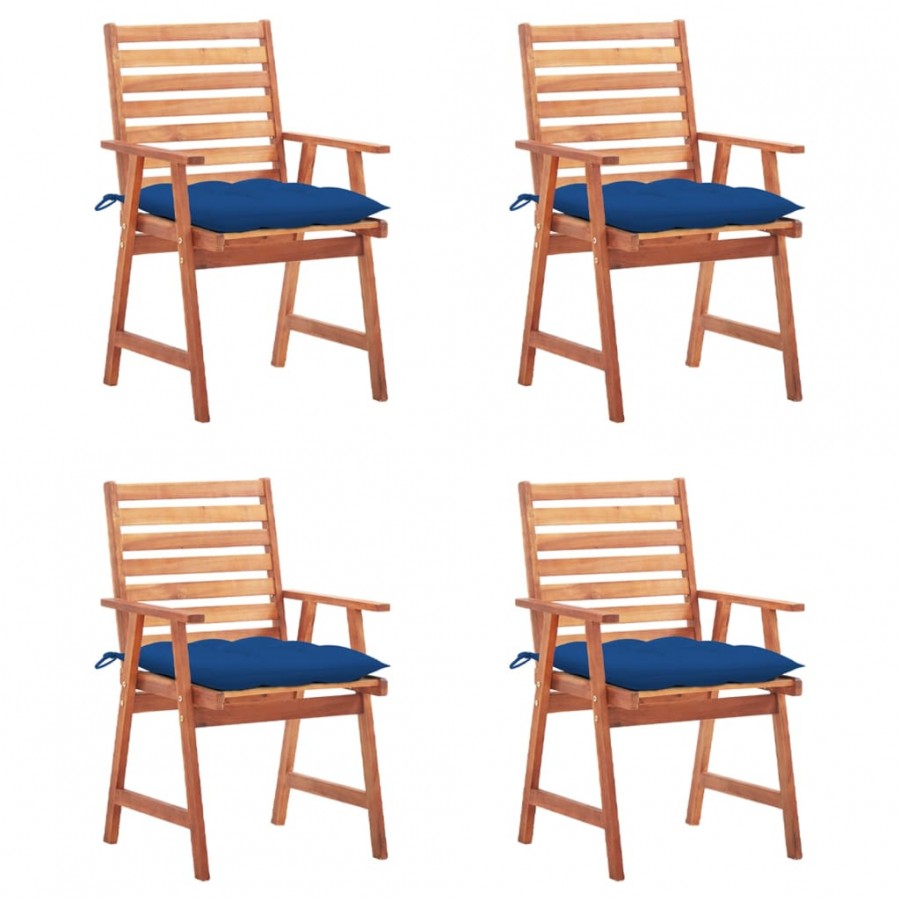 Chaises à dîner d'extérieur 4 pcs...