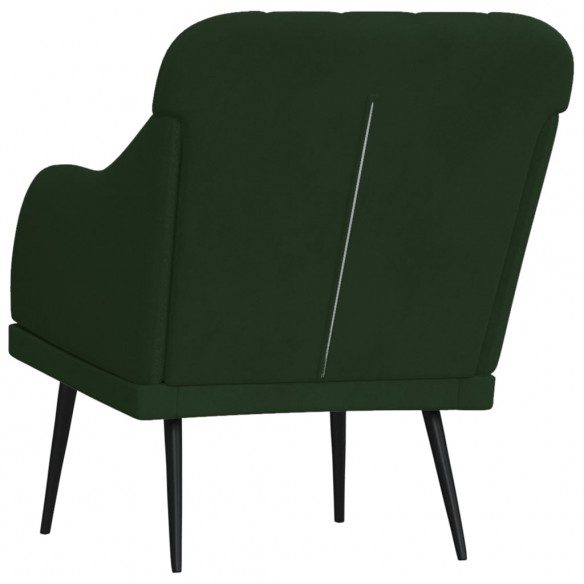 Fauteuil Vert foncé 63x76x80 cm Velours