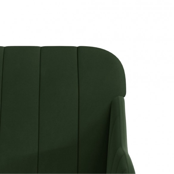 Fauteuil Vert foncé 63x76x80 cm Velours