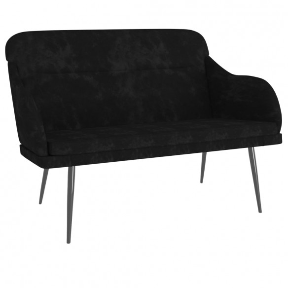 Banc Noir 110x76x80 cm Velours