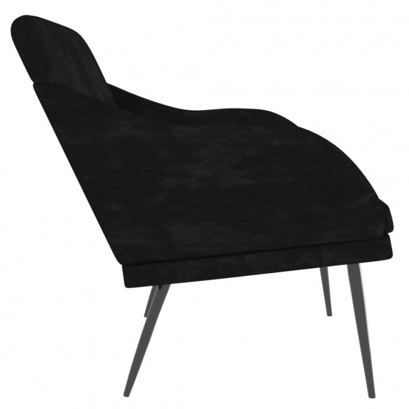 Banc Noir 110x76x80 cm Velours