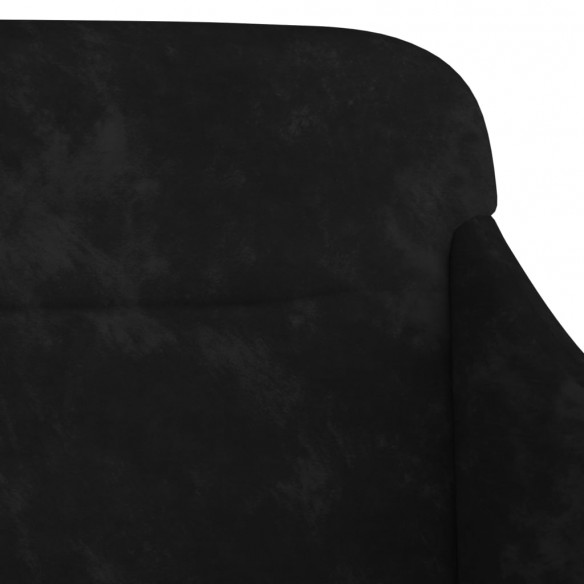 Banc Noir 110x76x80 cm Velours