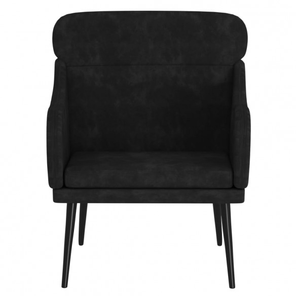 Fauteuil Noir 63x76x80 cm Velours