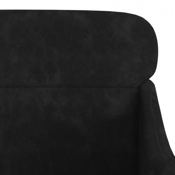 Fauteuil Noir 63x76x80 cm Velours