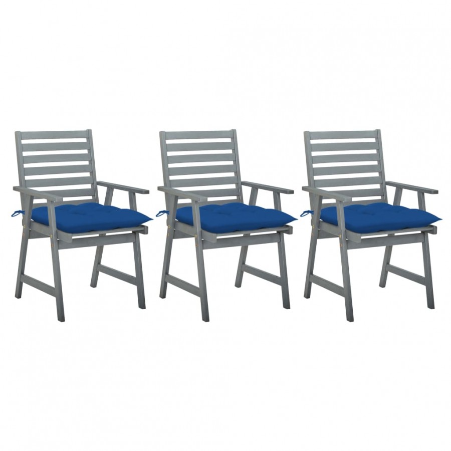 Chaises à dîner d'extérieur 3 pcs...