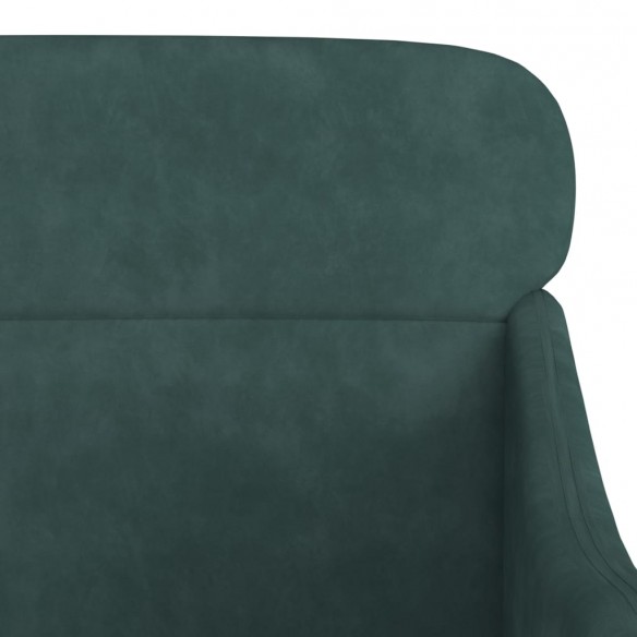 Fauteuil Vert foncé 63x76x80 cm Velours