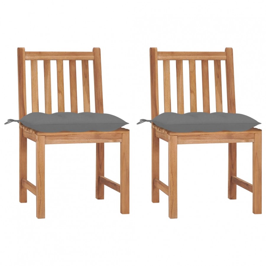 Chaises de jardin 2 pcs avec coussins...