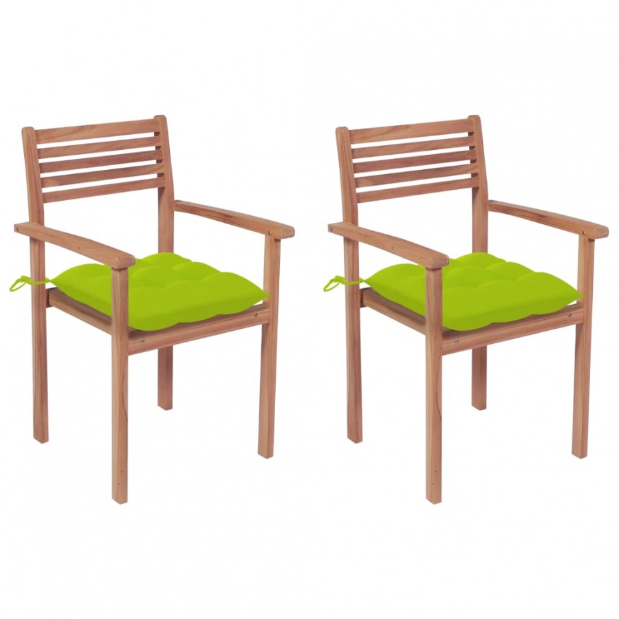 Chaises de jardin 2 pcs avec coussins...