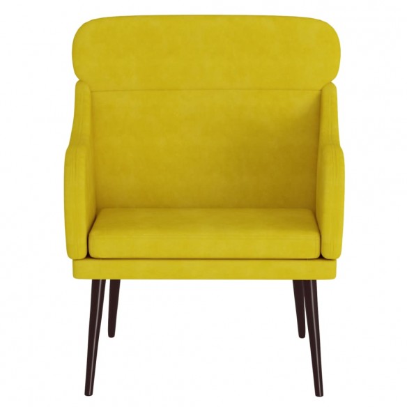 Fauteuil Jaune 63x76x80 cm Velours