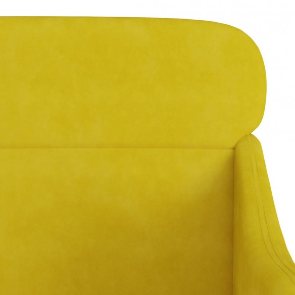 Fauteuil Jaune 63x76x80 cm Velours