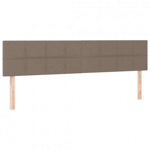 Cadre de lit avec matelas Taupe 160x200 cm Tissu