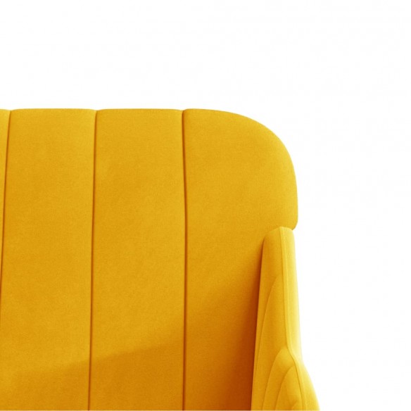 Fauteuil Jaune 63x76x80 cm Velours