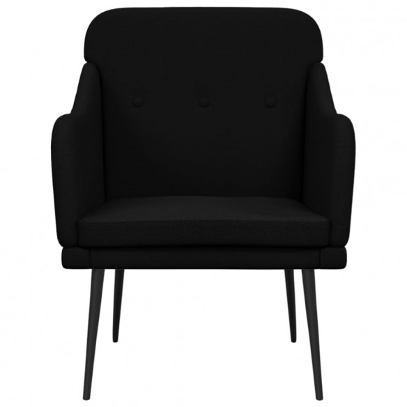 Fauteuil Noir 63x76x80 cm Tissu