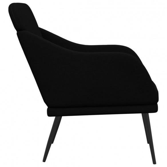 Fauteuil Noir 63x76x80 cm Tissu