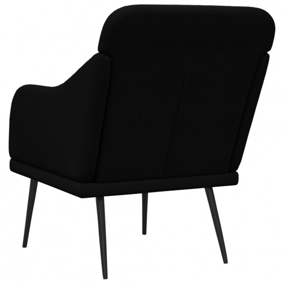 Fauteuil Noir 63x76x80 cm Tissu