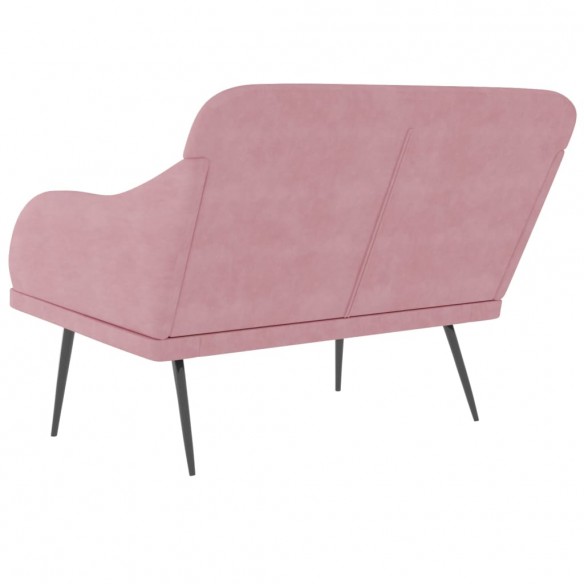 Banc Rose 110x76x80 cm Velours