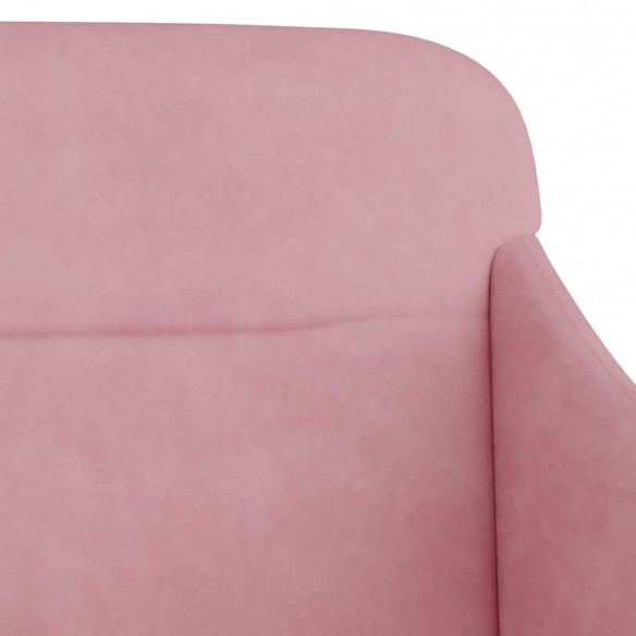 Banc Rose 110x76x80 cm Velours