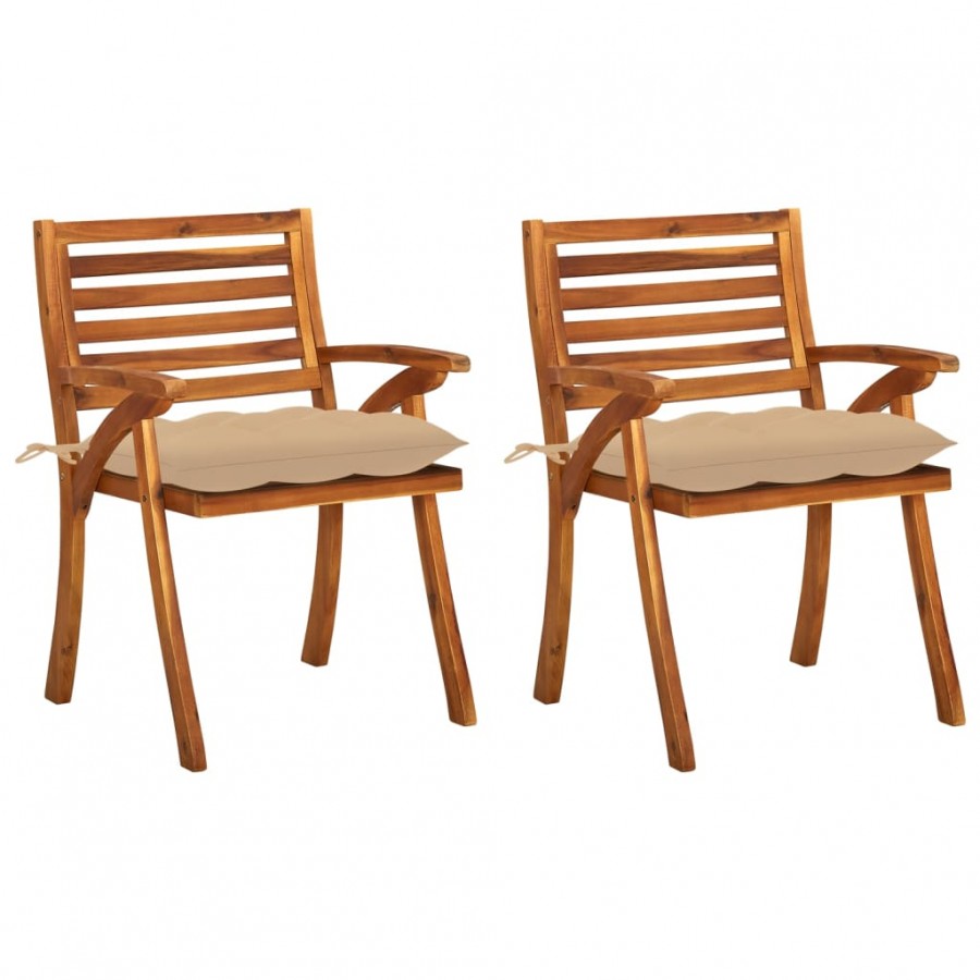 Chaises à dîner de jardin avec...