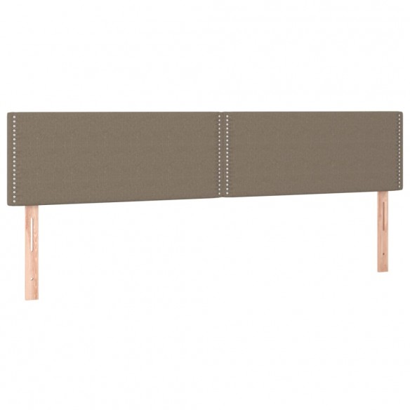 Cadre de lit avec matelas Taupe 160x200 cm Tissu