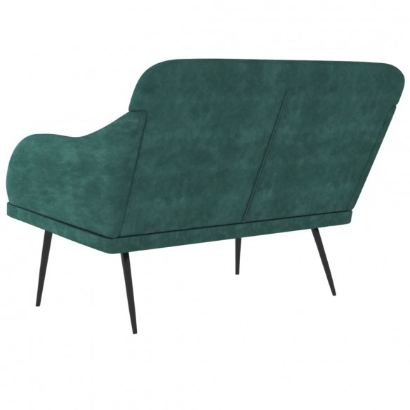 Banc Vert foncé 110x76x80 cm Velours