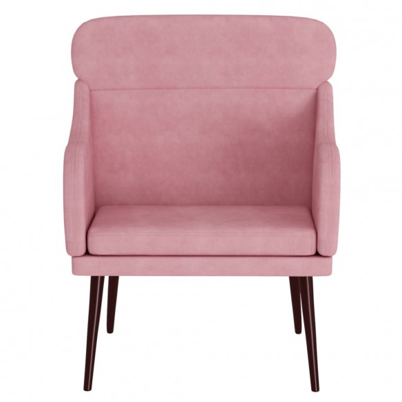 Fauteuil Rose 63x76x80 cm Velours