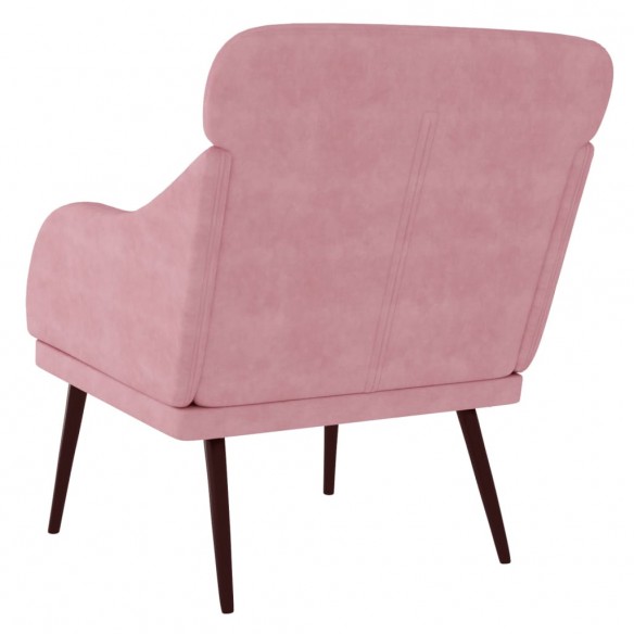 Fauteuil Rose 63x76x80 cm Velours