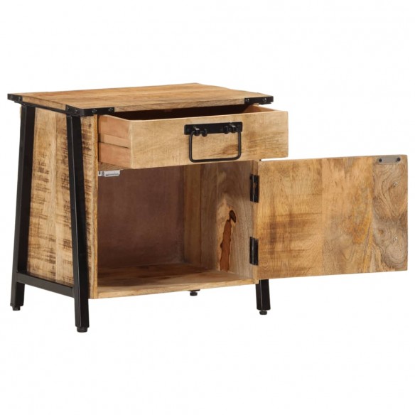 Table de chevet 40x30x42 cm bois de manguier massif