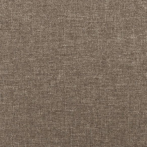 Cadre de lit avec tête de lit taupe 120x190 cm tissu