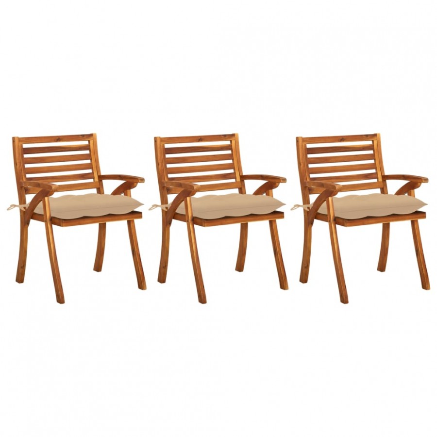 Chaises à dîner de jardin avec...