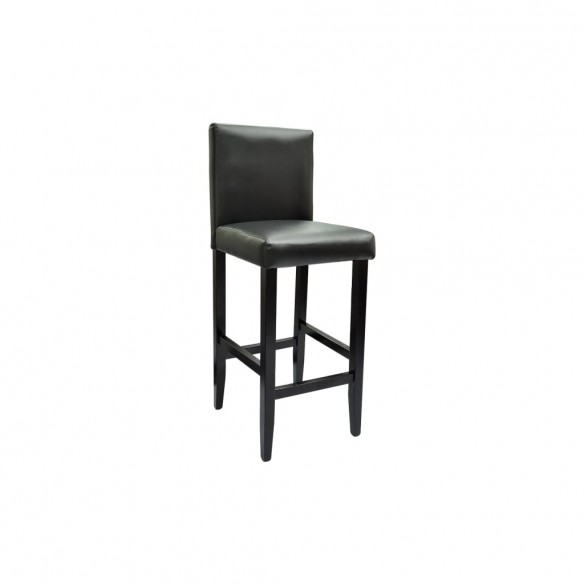 Set de 1 table de bar et 2 tabourets noir