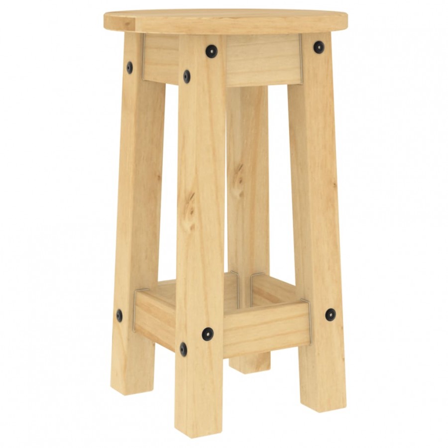 Ensemble de bar 3 pcs bois de pin massif