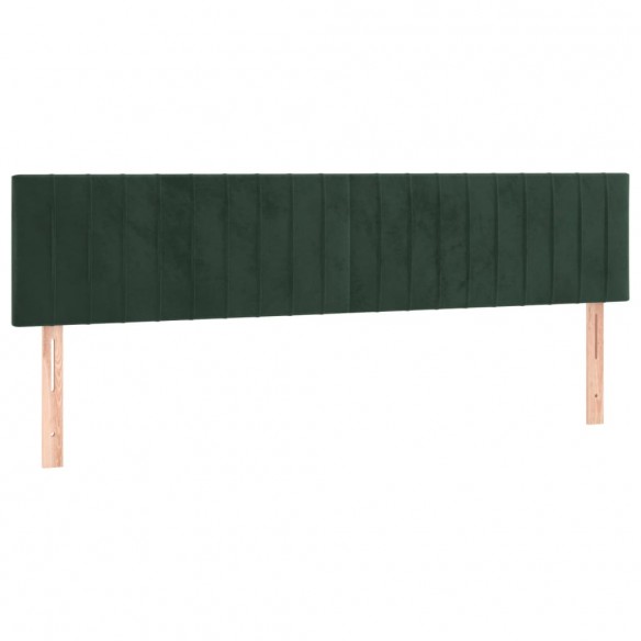 Cadre de lit avec matelas vert foncé 120x190 cm