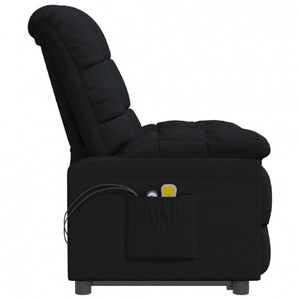 Fauteuil de massage Noir Tissu