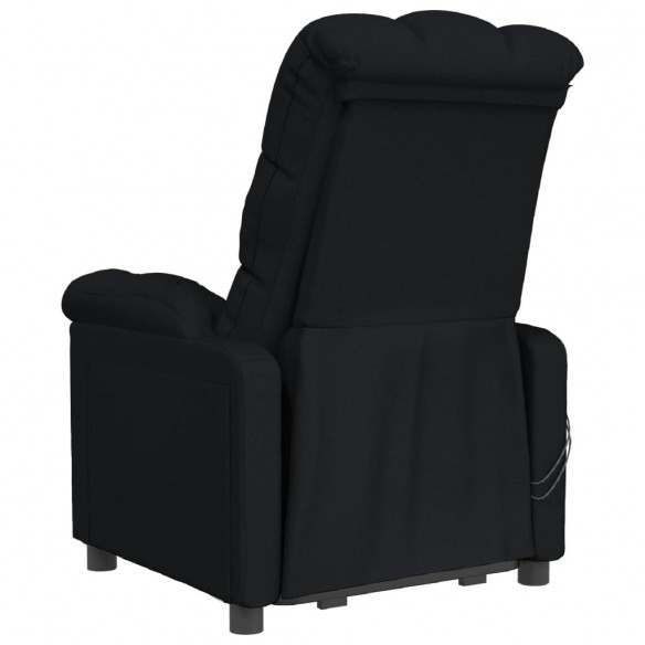 Fauteuil de massage Noir Tissu