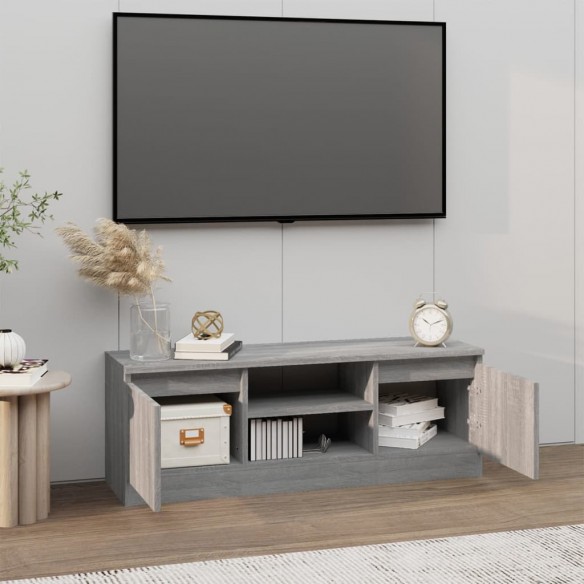 Meuble TV avec porte Sonoma gris 102x30x36 cm