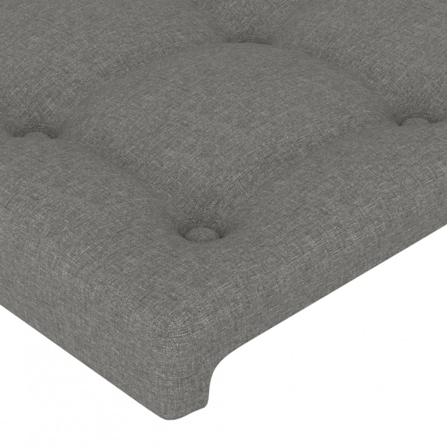 Têtes de lit 2 pcs Gris foncé 100x5x78/88 cm Tissu Têtes de lit 2 pcs Gris foncé 100x5x78/88 cm Tissu