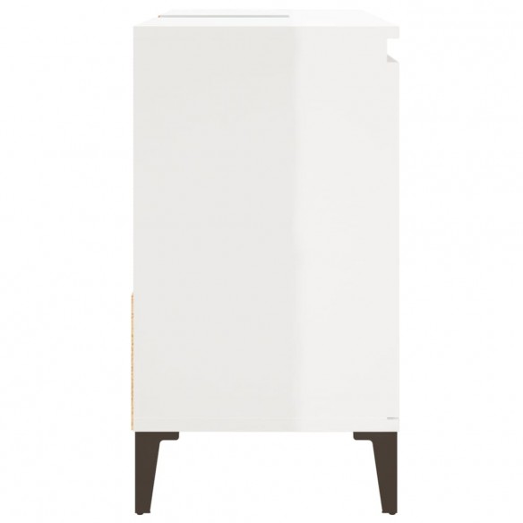 Armoire de salle de bain blanc brillant 65x33x60 cm