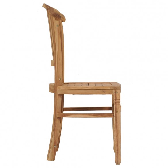 Chaises de jardin 2 pcs Bois de teck solide