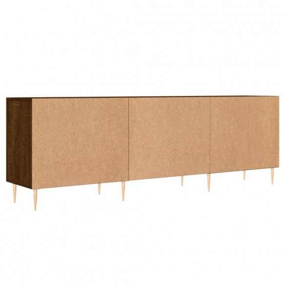 Meuble TV chêne marron 150x30x50 cm bois d'ingénierie