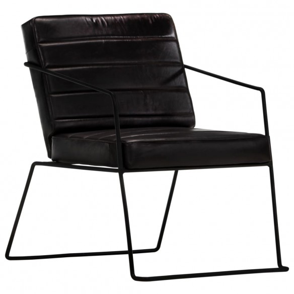 Fauteuil Noir Cuir véritable