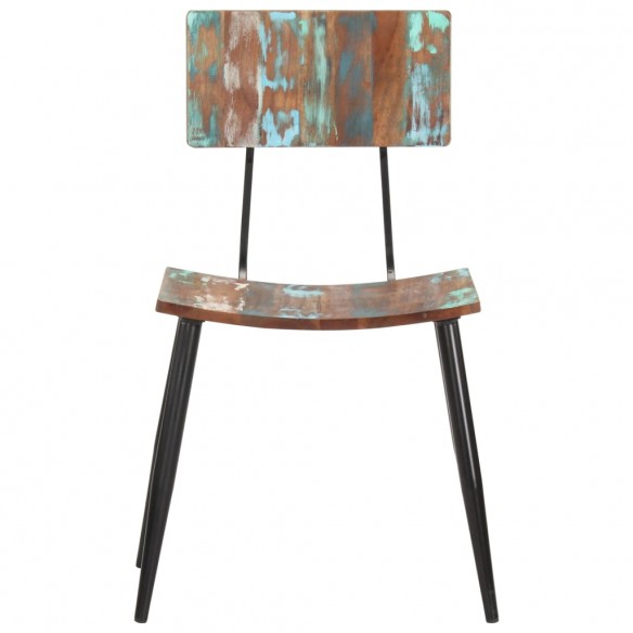 Chaises de salle à manger 2 pcs Bois de récupération solide
