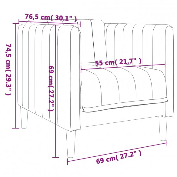 Ensemble de canapés 3 pcs gris foncé tissu