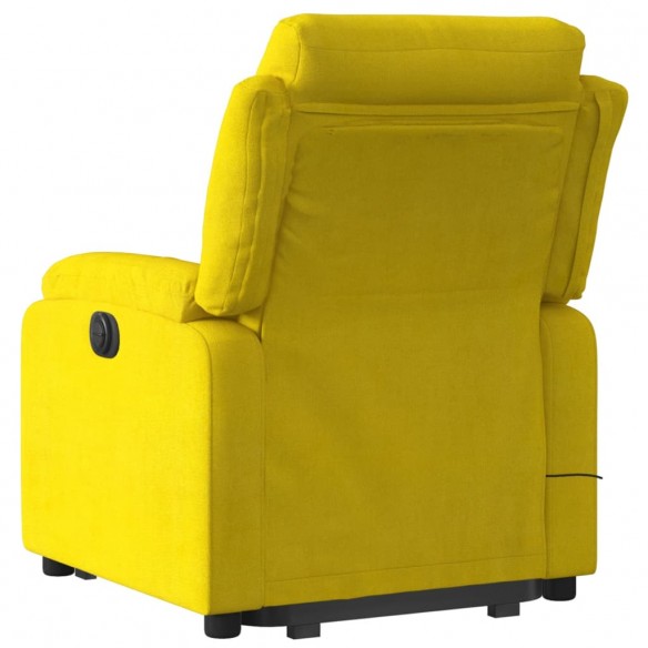 Fauteuil inclinable de massage électrique jaune velours